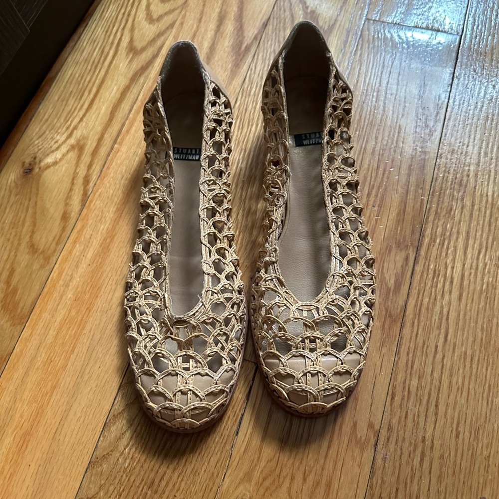 Vintage Stuart Weitzman Woven Leather Flats - Picture 2 of 9